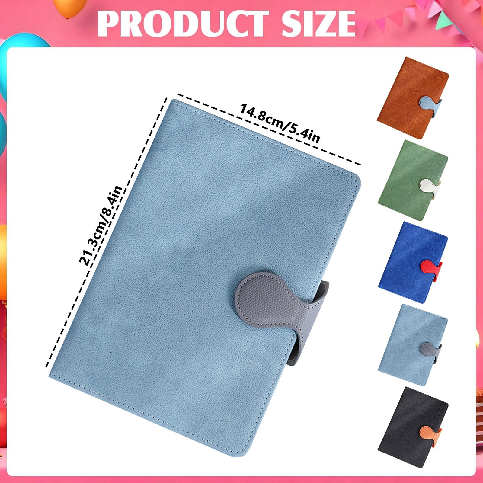 Gnwei A5 Hardcover Lined Journal for Women with Buckle Closure – 100 Sheets Leather Journals for Writing, Business, Work, School, Note Taking – 5.4" x 8.4" Diary Notebook