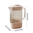 thumbnail image 3 of Dvkptbk plastic thermos Cold Water Kettle Plastic Striped Transparent Cool Tea Kettle Restaurant Hot and Cold Milk, 3 of 6