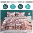 thumbnail image 5 of 3 Pcs Soft Bedding Set, Includes 1 Duvet Cover with Zipper And 2 Pillow Shams,Winter Christmas Sweet Candy King(102"×90"), 5 of 8