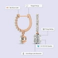 thumbnail image 2 of Diamond Dangle Earrings | 10 Ct IGI Certified Oval Shape Lab Grown Diamond | 18K Rose Gold | Anaisa Dangling Lab Diamond Dangle Earrings | FG-VS1-VS2 Quality | Friendly Diamonds, 2 of 6