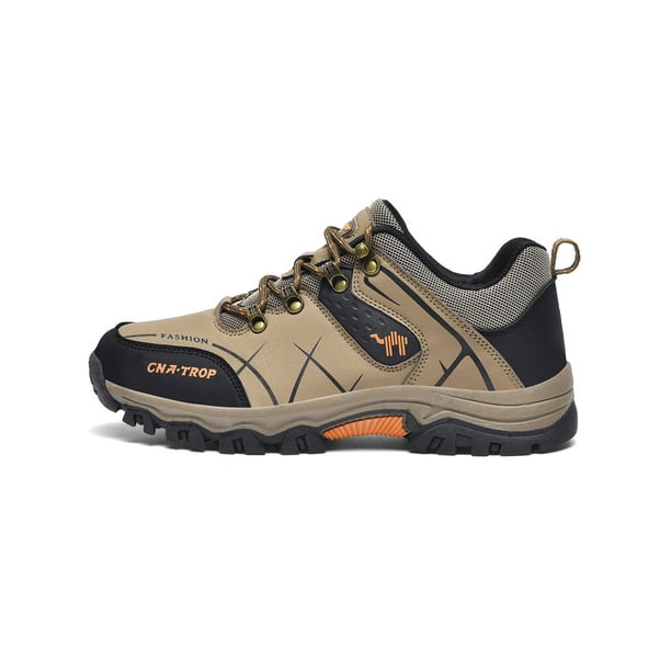 Woobling chaussures de randonnée pour hommes baskets basses baskets de  trail imperméables chaussures de plein air respirantes sports baskets de  sport antidérapantes légères Brun 6.5 