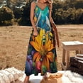 thumbnail image 2 of Bees Collect Honey Sleeveless Dress Women's Luxury Party Dress Birthday Dresses for Women, 2 of 7