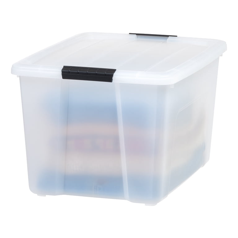 IRIS USA 60 Qt Stack & Pull Storage Box with Buckles photo 5