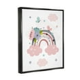 thumbnail image 4 of Stupell Industries Floral Blossom Rainbow Botanical & Floral Painting Black Floater Framed Art Print Wall Art, 17 x 21, 4 of 10