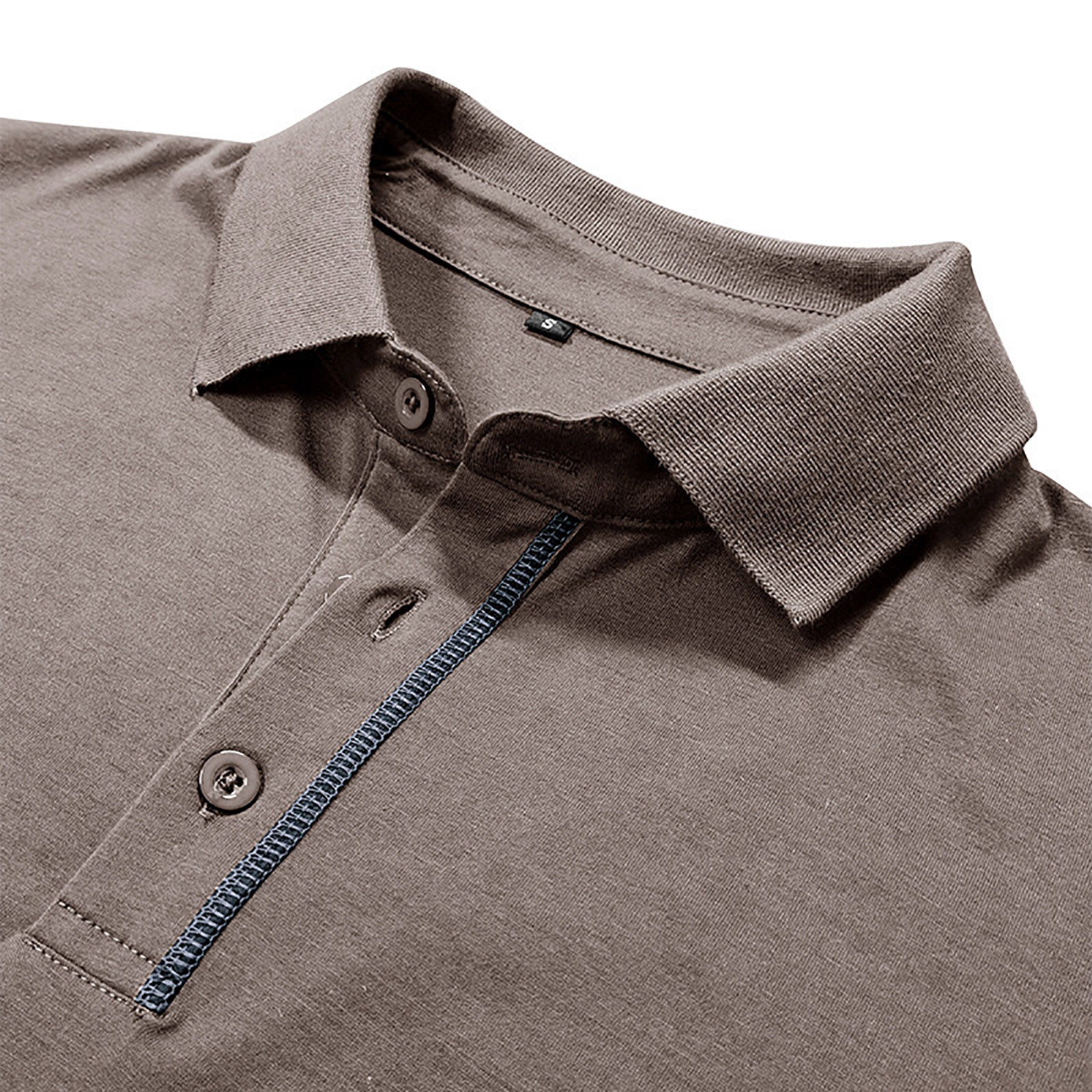 Mens T-Shirt Button Up Turn Down Lapel Short Sleeve Solid Color