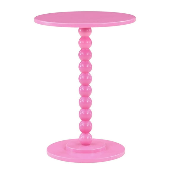 Classic Accents Venetian Islands Spindle Table in Pink Wood Finish