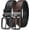 Black/Red Brown, variant on Men's Belt Reversible Leather 1.25", Two-In-One Classic Dress Black Belt, Adjustable