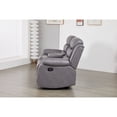 thumbnail image 4 of Kingway Faux Leather Manual Reclining Sofa Set – Two-Piece Home Theater Seating, 4 of 5