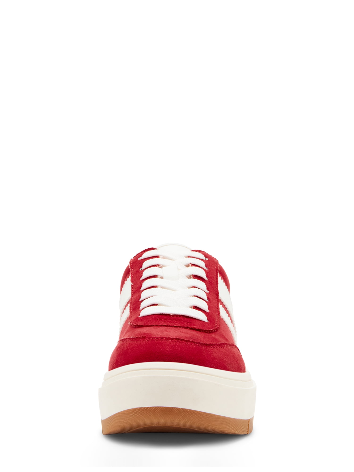 Madden Girl Women's Navida Lace-up Platform Sneaker with Stripes