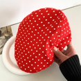 thumbnail image 7 of Slccxzc Retro Polka Dot Newsboy Cap, Vintage Flat Beret Ivy Hat for Daily Wear, 7 of 7