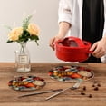 thumbnail image 7 of SKYSONIC Fall Colorful Pumpkin Harvest Pot Holders Trivets, 2 Pcs Heat Resistant Trivets, Cotton Thread Weave Mats for Hot Pads Pans Pot Bowl Teapot for Kitchen Decor, 7 of 7
