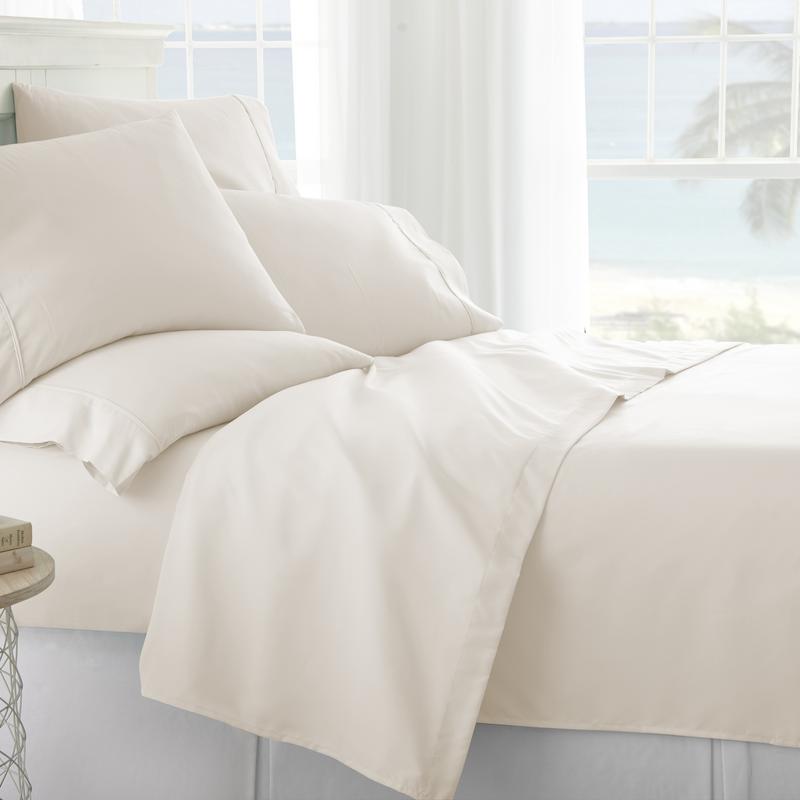 Noble Linens Premium Ultra Soft 6 Piece Solid Sheet Set