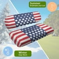 thumbnail image 6 of Pzuqiu Golf Print Golf Cart Seat Towel Blanket American Flag Golf Cart Accessories Seat Covers for Club Car Precedent and Most Original Front Seat Protect Your Golf Car Seat, 6 of 7