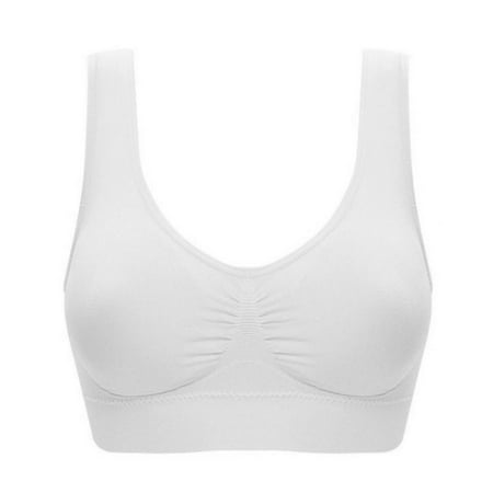 

Promotion! Solid Color Large Size Seamless With Chest Pad Adjustment Type Without Steel Ring Sports Underwear