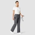thumbnail image 3 of Wink WonderFLEX Grace - Women's Flare Leg Cargo Scrub Pant, Pewter, XS, 3 of 7