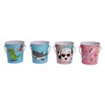 thumbnail image 2 of DaHo 12 pc Tin Bucket with Handle Dino Shark Dog Unicorn designs 4ASST for Classroom, Crafts, and Party Favors, 2 of 2
