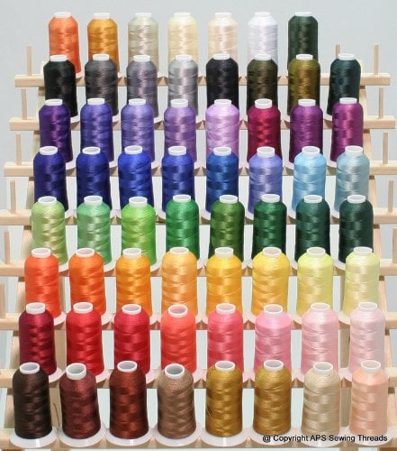 New 63 brother colors embroidery thread set 1100yards 40wt polyester