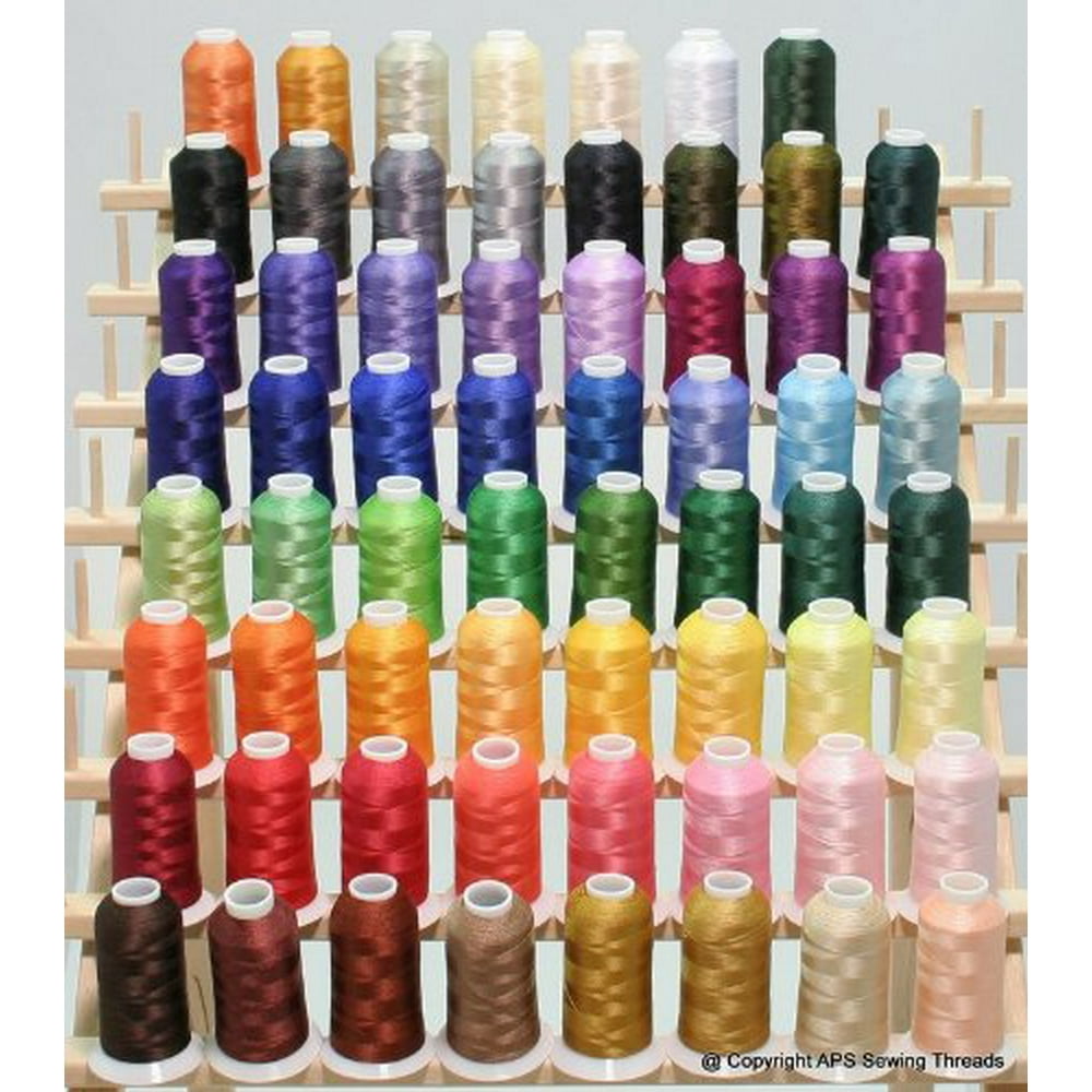 New 63 Brother Colors Embroidery Thread Set 1100yards 40wt Polyester