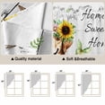 thumbnail image 5 of Sunflowers Dog Swag Valances for Windows, Kitchen Window Curtains Over Sink, Spring Watercolor Floral Stars Wood Grain Window Treatment Curtains for Living Room/Bedroom Curtains 2 Panel Sets 36"x45", 5 of 8