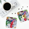 thumbnail image 4 of Lsque Pikmin Pattern 4" Drink Coasters Set of 4, PVC Leather Absorbent Coasters, Table Coaster Set Decorative Coffee Cup Coasters Housewarming Gift, 4 of 7