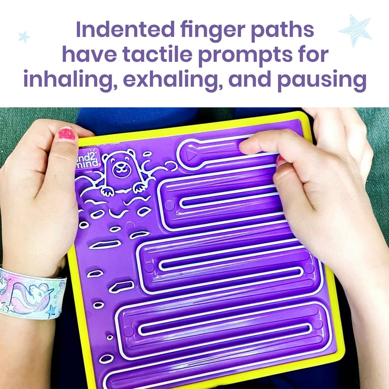 hand2mind Mindful Maze Boards, 3 Double Sided Breathing Boards