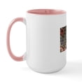 thumbnail image 2 of CafePress - Bohemian Floral Tribal Pattern Mugs - 15 oz Ceramic Large White Novelty Mug, 2 of 4