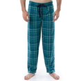 thumbnail image 1 of Pantalones de Pijama para Hombre de Franela y Forro Polar IZOD a Cuadros Turquesa 2XL, 1 of 5