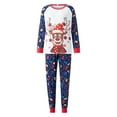 thumbnail image 6 of Nituyy Family Christmas Pjs Matching Sets Reindeer and Snowflake Patterned Sleepwear Xmas PJS Set for Couples and Kids, 6 of 10