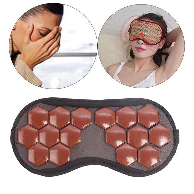 sleeping eyes 16Pcs Piedra Reutilizable Compresión Eye Massager Sleeping para círculos oscuros Protección ocular - germanita Yinane Mascarillas para dormir
