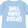 thumbnail image 4 of Inktastic Upside Down Time Boys or Girls Long Sleeve Toddler T-Shirt, 4 of 5