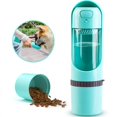 thumbnail image 1 of Botellas de agua para perros de PET, botella de viaje para perros con contenedor de comida, 1 of 4