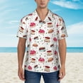 thumbnail image 6 of Picia Birthday Cake Gentle Cotton Regular Fit Short Sleeve Casual Hawaiian Shirt for Men-Medium, 6 of 9