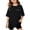 00&Black1475, variant on Girls Oversized Short Sleeve T-Shirt Summer Side Split Crewneck T Shirt, Sizes 3-16