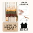 thumbnail image 5 of Lux Decor Collection White Plastic Hangers 50 Pack - Space-Saving Design, Perfect for Everyday Use, 5 of 8