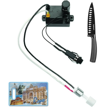 

Weber 7642 Igniter Kit Fits Spirit 210 & 310 front mount control panel Bundle with Cuisinart 3D City Collection Rome Cutting Board and Classic Nonstick Edge 6 inch Chef s Knife Black