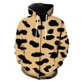 thumbnail image 4 of Sudadera con capucha y cremallera con estampado 3D de leopardo para hombre, moda Harajuku, textura de piel de animal, sudaderas de manga larga, ropa de calle, sudaderas de hip hop, 4 of 5