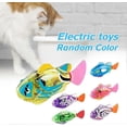 thumbnail image 2 of 3pcs Robot Fish For Cats, Interactive Swimming Robot Fish Cat Toy For Indoor Cats Play with Led Light Plastic Fish Toy Gift, 2 of 5