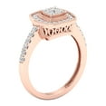 thumbnail image 2 of Imperial 1/2Ct TDW Diamond 10k Rose Gold Cluster Halo Engagement Ring (H-I, I2), 2 of 4