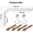thumbnail image 2 of Projector Screen Wall Mount, Innovative L-Brackets For Optimal Placement, Keystone Effect Solution, Quality Steel Ensures Durability, Support For Various Screen Sizes And Types, 2 of 5