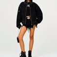 thumbnail image 5 of Cross classic oversized baseball jacket trendy washed retro pilot jacket 25 new, 5 of 5