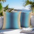 thumbnail image 3 of Khaki Dark Blue Ombre Throw Pillow Covers 16x16 Inch Set of 2, Modern Abstract Art Gradient Waterproof Outdoor Pillow Covers, Decorative Cushion Pillowcases for Couch, Sofa, Bed, Garden, Patio, 3 of 9