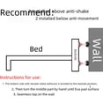thumbnail image 3 of Fijador anticolisión para cabecera de cama, autoadhesivo, antivibración, artefacto para cama superior, pared superior de cama, amortiguador de choque para cabecera de cama, 3 of 5