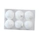 thumbnail image 1 of 6 adornos navideños de bolas para árbol de Navidad, adornos colgantes de 8 cm para Lentejuelas blancas, 1 of 9