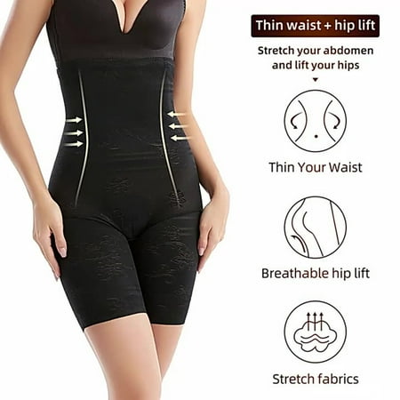 

Ecqkame High Waisted Body Shaper Boyshorts Clearance Women s High Waist Toning Pants Girdle Waist Waist Lifting Pants Flat Angle Belly Reduction Toning Pants Leg Girdle Black XXXXXL