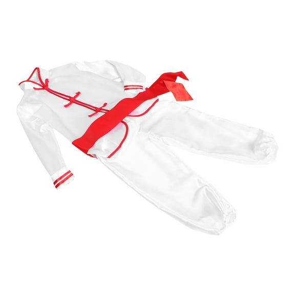 OUNONA Costume Karate Uniform Kids Wand Pupils White