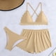 thumbnail image 1 of Trajes de baño para mujer Traje de baño de tres piezas para mujer con cordón Traje de baño de dos piezas para playa Trajes de baño para mujer Trajes de baño para mujer Trajes de baño de moda de playa, 1 of 8