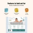 thumbnail image 3 of Dream On Me Sparkling Dreams 2 in 1 Infant and Toddler Bed Mattress, Blue, 3 of 9