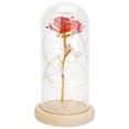 thumbnail image 2 of Beautiful Rose Simulation Flower Night Light, LED Night Lamp, Waterproof New Years Christmas For Valentine’s Day Pink, 2 of 8
