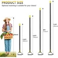 thumbnail image 2 of BsBsBest Scuffle Hoe Garden Tool, Stirrup Loop Hoe with 72 Inch Adjustable Long Hand, Great for Weeds in Backyard,Vegetable Garden, 2 of 7