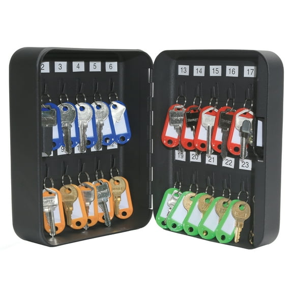 Honeywell Safes, Steel 24-Key Security Box with Key Lock 24 Key Rings and Tags included, 6105